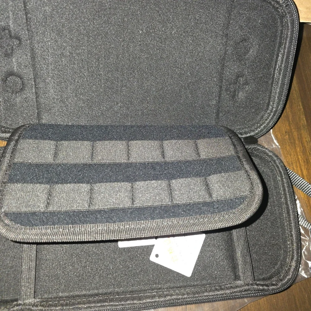 LIFEIFANTECH Black Carrying Case for Nintendo Switch 2 OLED Nylon EVA Shell
